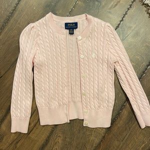Like brand new Ralph Lauren button button pink sweater